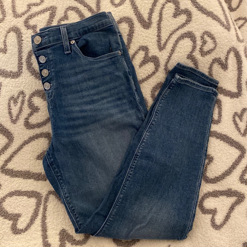Hudson button fly skinny jeans size 32” waist